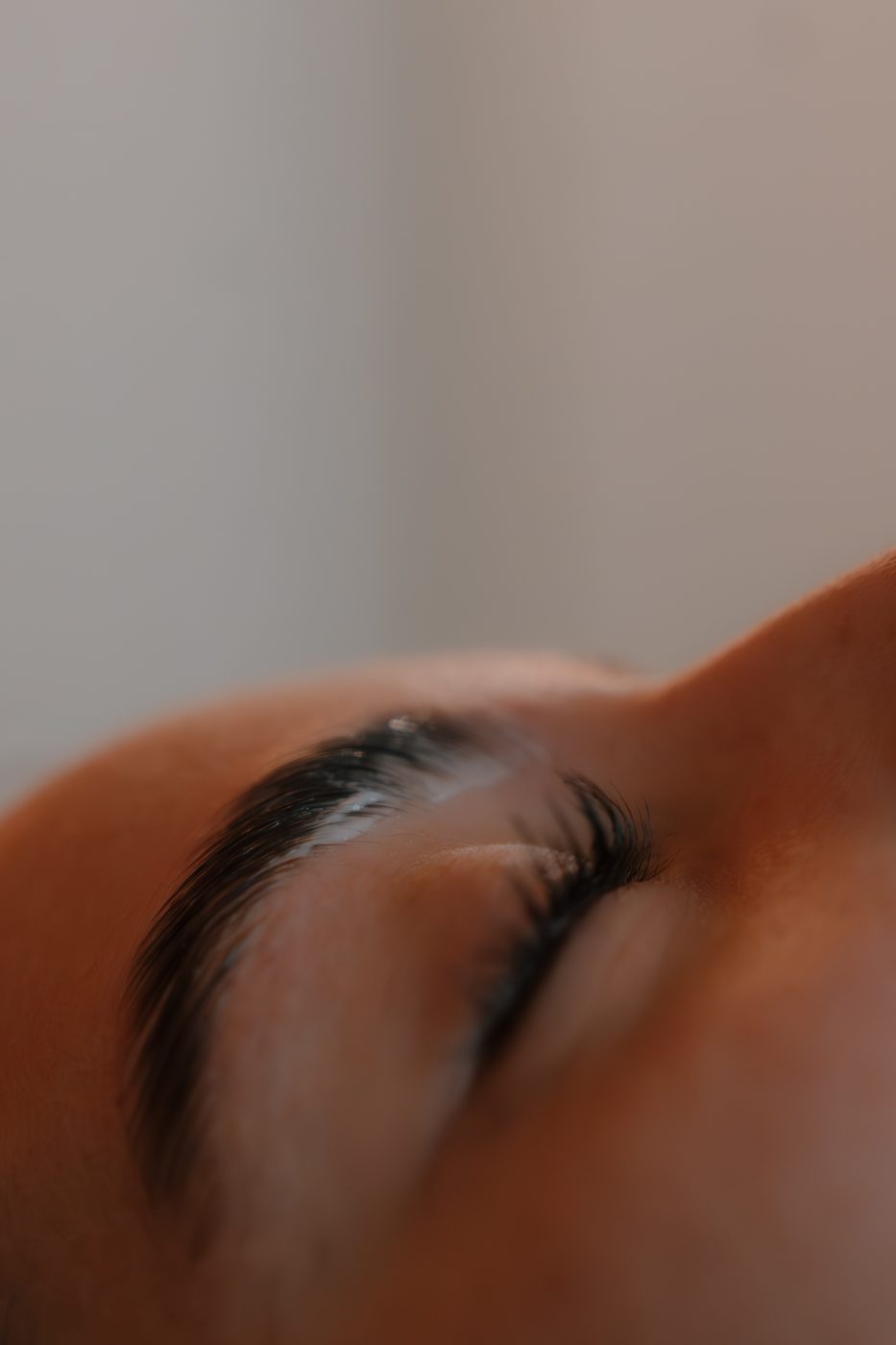Close-up lash detail at Aura Aesthetics